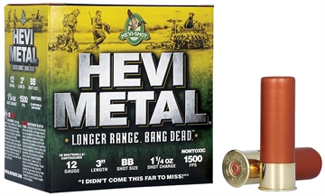 Picture of HEVI-Metal HEVI-Metal Longer Range 12Gauge 3" 1 1/4oz BBShot 25 Per Box/10 Case HS38088