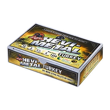 Picture of HEVI SHOT HEVI-METAL TURKEY 12GA 3" 1-1/4OZ #4 5RD 10/CS< HS30045