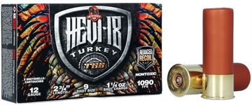 Picture of HEVI-Shot HEVI-18 TSS Turkey 12Gauge 2.75" 1 1/4oz Tungsten 9Shot 5 Per Box/10 Case HS4109