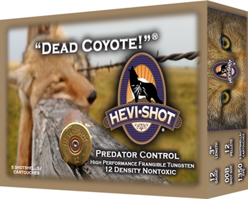 Picture of HEVI-Shot Dead Coyote 12Gauge 3" 1 1/2oz TungstenT Shot 10 Per Box/10 Case HS43030