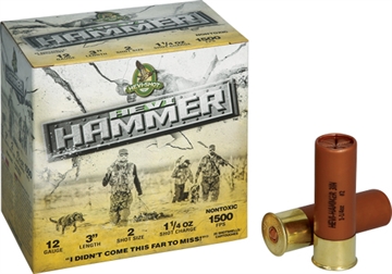 Picture of HEVI-Shot HEVI-Shot, HEVI-Hammer, 12 Gauge 3", 1 1/4 oz, Max Dram, #3 Shot Size, 25Rd Box HS28003