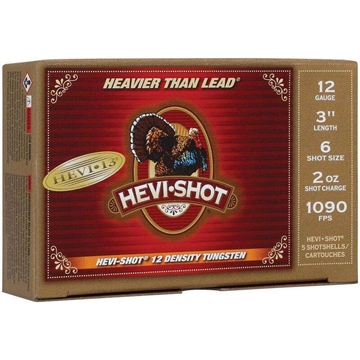 Picture of HEVI-Shot HEVI-13 Turkey Shotshells 12ga 3" 2oz 1090 fps #6 5/ct HS43026