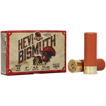 Picture of Hevi-Shot Hevi-Shot Hevi Bismuth Turkey Load 12 ga. 3 in. 1 3/4 oz. 4 & 5 Shot 5 rd. HSBT412045