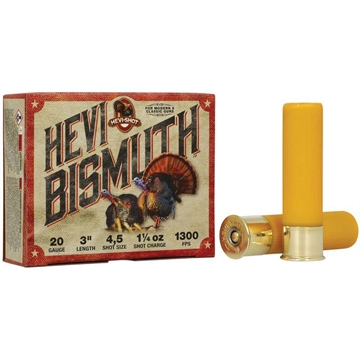 Picture of Hevi-Shot Hevi-Shot Hevi Bismuth Turkey Load 20 ga. 3 in. 1 1/4 oz. 4 & 5 Shot 5 rd. HSBT420045