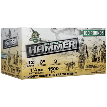 Picture of Hevi-Shot HEVI-Hammer Shotshells 12ga 3" 1-1/4oz 1500 fps #3 100/ct HS28103