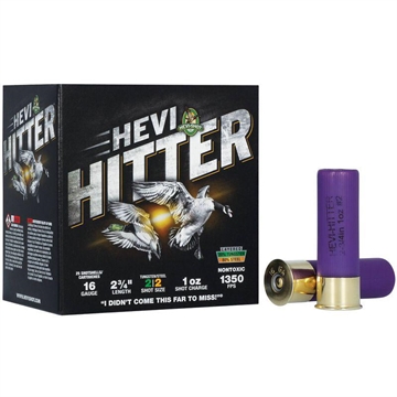 Picture of HEVI-Shot HEVI-Hitter Tungsten/Steel Shotshells 16ga 2-3/4" 1oz 1350 fps #2 25/ct HS29162