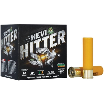 Picture of HEVI-Shot HEVI-Hitter Tungsten/Steel Shotshells 20ga 3" 7/8oz 1450 fps #2 25/ct HS29022