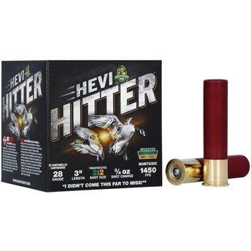 Picture of HEVI-Shot HEVI-Hitter Tungsten/Steel Shotshells 28ga 3" 3/4oz 1450 fps #2 25/ct HS28282