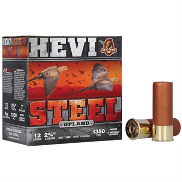 Picture of HEVI-Shot HEVI-Steel Upland Shotshells 12ga 2-3/4" 1-1/8oz 1350 fps #3 25/ct HS61233