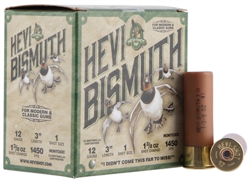 Picture of HEVI-Shot HEVI-Bismuth 12Gauge 3" 1 3/8oz Bismuth 1Shot 25 Per Box/10 Case HS14001