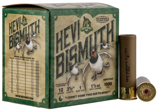Picture of HEVI-Shot HEVI-Bismuth 12Gauge 3.50" 1 1/2oz Bismuth 1Shot 25 Per Box/10 Case HS14501