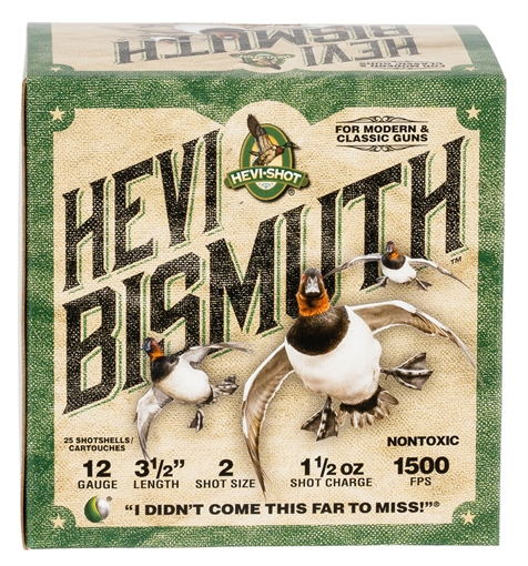 Picture of HEVI-Shot HEVI-Bismuth 12Gauge 3.50" 1 1/2oz Bismuth 2Shot 25 Per Box/10 Case HS14502