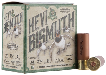 Picture of HEVI-Shot HEVI-Bismuth 12Gauge 2.75" 1 1/4oz Bismuth 6Shot 25 Per Box/10 Case HS14706