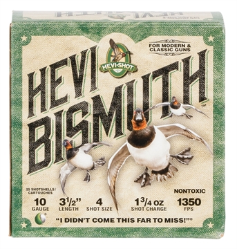 Picture of HEVI-Shot HEVI-Bismuth 10Gauge 3.50" 1 3/4oz Bismuth 4Shot 25 Per Box/10 Case HS15504