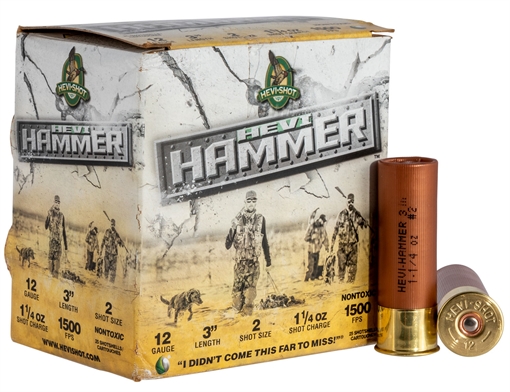 Picture of HEVI-Shot HEVI-Shot, HEVI-Hammer, 12 Gauge 3", Max Dram, 1 1/4 oz, #2 Shot Size, 25Rd Box HS28002