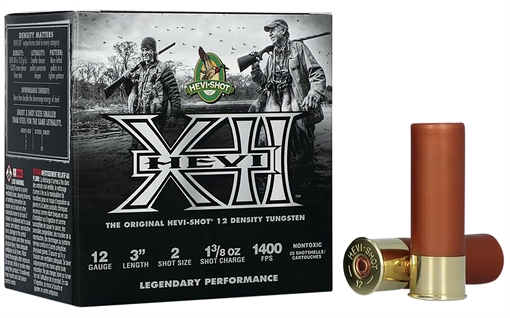 Picture of HEVI-Shot HEVI-XII 12Gauge 3" 1 3/8oz Tungsten 2Shot 25 Per Box/10 Case HS51202