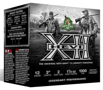 Picture of HEVI-Shot HEVI-XII 12Gauge 3" 1 1/8oz Tungsten 2Shot 25 Per Box/10 Case HS51302