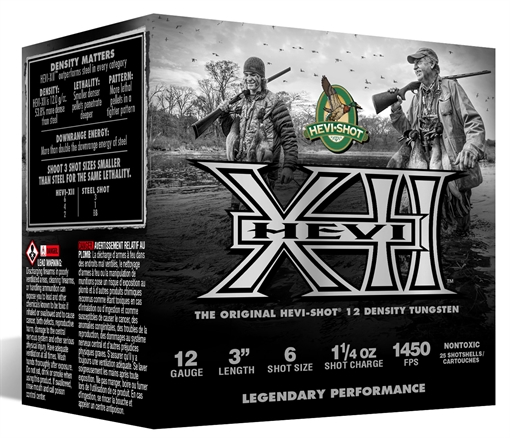 Picture of HEVI-Shot HEVI-XII 12Gauge 3" 1 1/4oz Tungsten 6Shot 25 Per Box/10 Case HS53306