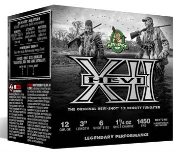Picture of HEVI-Shot HEVI-XII 12Gauge 3" 1 1/4oz Tungsten 6Shot 25 Per Box/10 Case HS53306