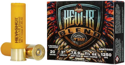 Picture of HEVI-Shot HS7079 HEVI-18 Blend 20Gauge 3" 1 1/2oz 7/8/9Shot