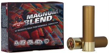 Picture of HEVI-Shot Magnum Blend 12Gauge 3.50" 2 1/4oz Tungsten 5/6/7Shot 5 Per Box/10 Case HS41205