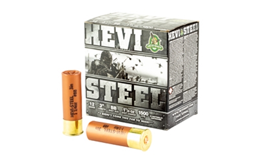 Picture of HEVI-Shot HEVI-Shot, HEVI-Steel, 12 Gauge 3", Max Dram, 1 1/4 oz, BB, 25Rd Box HS60088