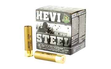 Picture of HEVI-Shot HEVI-Shot, HEVI-Steel, 12 Gauge 3.5", Max Dram, 1 3/8 oz, #3 Shot Size, 25Rd Box HS65003