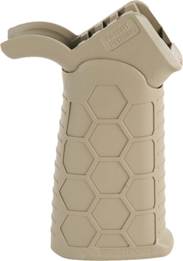 Picture of Hexmag HEXATGFDE Advanced Tactical Grip Tactical Pistol Grip Advanced Tactical Grip Polymer Flat Dark Earth HXATG-FDE HXATGFDE