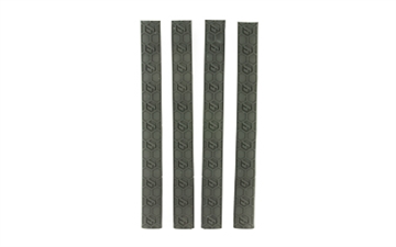 Picture of Hexmag HXMLC4PKBLK M-LOK Rail Cover 4 Slot 4 Slot M_LOK Cover Black MLC-4PK-BLK HX-MLC-4PK-BLK