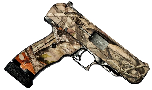 Picture of Hi-Point JCP 40 S&W 10+1, 4.50" Black Steel Barrel, Hydro-Dipped Woodland Camo Serrated Steel Slide, Hydro-Dipped Woodland Camo Polymer Frame w/Picatinny Rail & Grip 34010WC