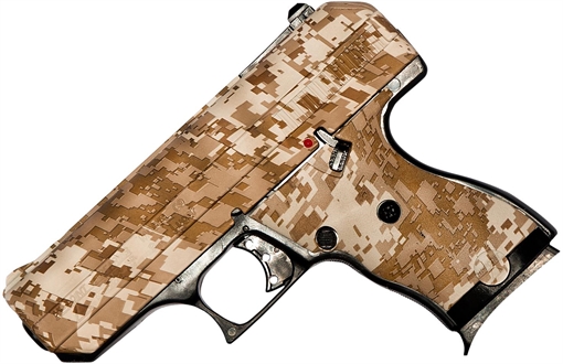 Picture of Hi-Point C9 9mm Luger 8+1, 3.50" Black Steel Barrel, Hydro-Dipped Digital Desert Camo Serrated Steel Slide, Hydro-Dipped Digital Desert Camo Polymer Frame & Grip 916DD