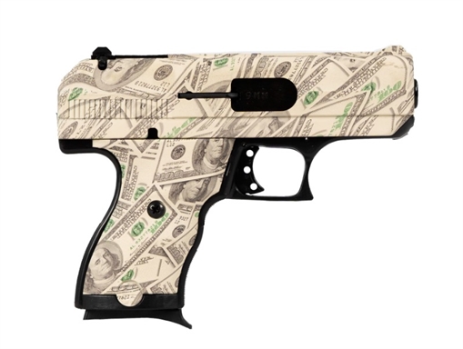Picture of Hi-point C-9 Money Handgun 9mm Luger 8rd Magazine 3.5" Barrel $100 Bill Pattern 916 MONEY