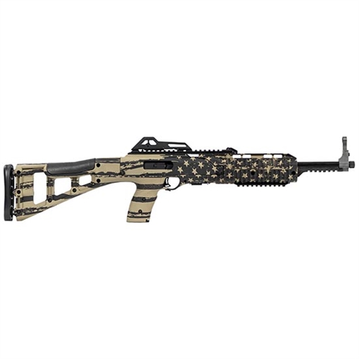 Picture of Hi-Point 995TS Carbine 9mm Luger 16.50" 10+1, FDE American Flag, Skeletonized Stock, Adjustable Sights 995TSFLGFDE