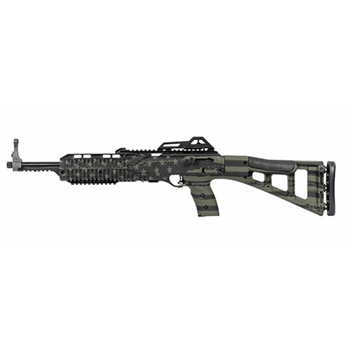 Picture of Hi-Point 995TS Carbine 9mm Luger 16.50" 10+1, OD Green American Flag, Skeletonized Stock, Adjustable Sights 995TSFLGOD