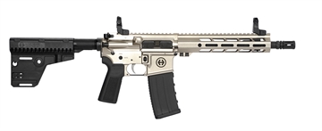 Picture of HI POINT HP15P 300BLK SILVER PISTOL 10.5" BBL, 9.5" MLOK BLADE/BRACE 1-30RD MAG HP15P-300BLK-SLV HP15P300BLKSLV