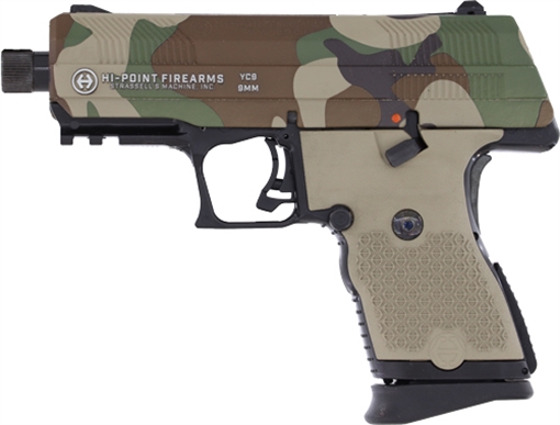 Picture of Hi-Point Firearms Yeet Cannon M81 Slide Handgun 9mm Luger 8rd Magazine 3.5" Threaded Barrel Black YC9 M81 YC9M81