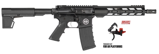 Picture of HI POINT HP15 5.56 PISTOL 10.5" BLACK, 9.5 MLOK, FRANKLIN BINARY INSTALLED, 1-30RD MAG HP15P556BIN 752334901996