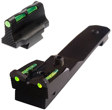 Picture of Hi-Viz Litewave, Front & Rear Sight Set, Fits Henry Rifles, Front Sight Includes Green Red And White Litepipes, Rear Sight Includes Two Non-Replaceable Green Litepipes HHVS500