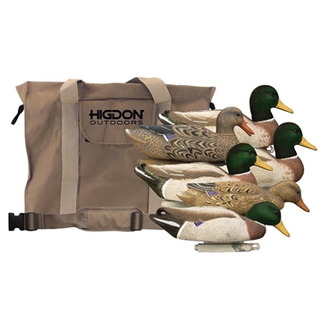 Picture of Hidgon Magnum Mallard Foam Filled Flocked Heads Duck Decoys 6/ct with Slot Bag 17054