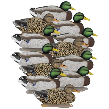 Picture of Higdon Legacy Mag Mallard Flocked Head Duck Decoys 6/ct 17004