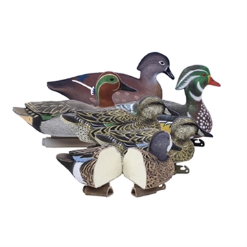 Picture of Higdon Outdoors Puddle Pack - 2/ct Green Wing Teal 2/ct Blue Wing Teal 2/ct Wood Ducks 19993