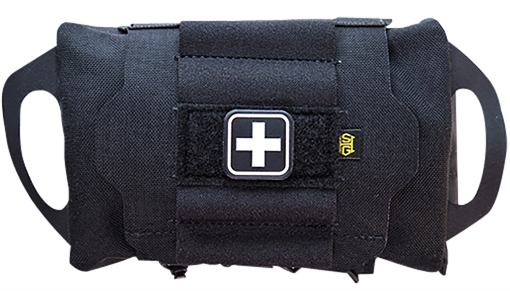 Picture of High Speed Gear ReFlex IFAK System, Compatible with MOLLE and Belts 1.5"-2.5", Nylon Construction, Black, Medical Items Not Included 12RX00BK