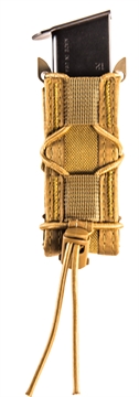 Picture of High Speed Gear TACO Mag Pouch Single Coyote Brown Nylon Belt Compatible w/ Pistol 13PT10CB