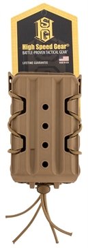 Picture of High Speed Gear X2R Taco V2 Mag Pouch Double, Coyote Brown Polymer, Belt Clip/MOLLE U-Mount, Compatible w/ AR/AK Rifle Mags 162R01CB