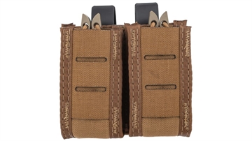 Picture of HIGH SPEED GEAR DUTY DOUBLE PISTOL TACO U-MOUNT HIDDEN SHOCK CORD COYOTE BROWN 41PT02CB