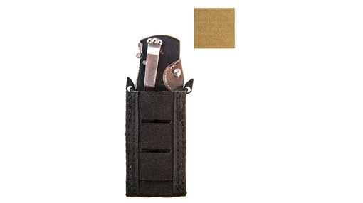 Picture of HIGH SPEED GEAR DUTY PISTOL TACO U-MOUNT HIDDEN SHOCK CORD COYOTE BROWN 41PT00CB
