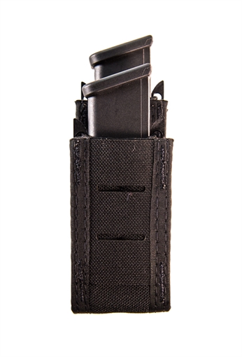 Picture of HIGH SPEED GEAR DUTY STAGGGERED DOUBLE PISTOL TACO U-MOUNT WITH 1IN OFFSET HIDDEN SHOCK CORD BLACK 41PS02BK