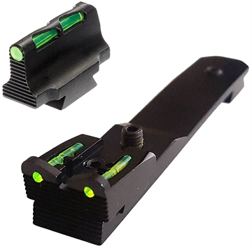 Picture of Hi-Viz Sight Set, Fiber Optic Sights, Fits Henry H009/H009AW, Fixed Sights, Green Rear, Green, Red, and White LightPipes for Front HHVS620