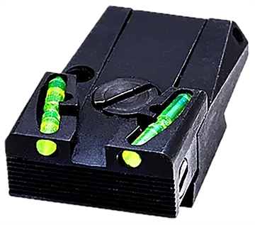 Picture of Hi-Viz Adjustable Rear Sight, Fits Glock except 42/43/MOS, Includes Green, Red, and Black LitePipes GLAD211