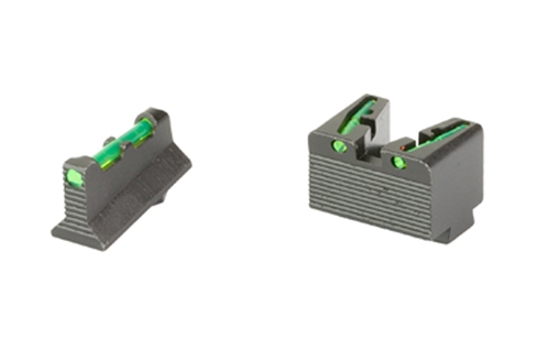 Picture of Hi-Viz Co-Witness, Fits Glock MOS 9/40SW/357Sig, Does Not Fit 42/43/43X/48, Green/Red/White Front Lite Pipes with Green/Red/Black Rear GMLW21-2